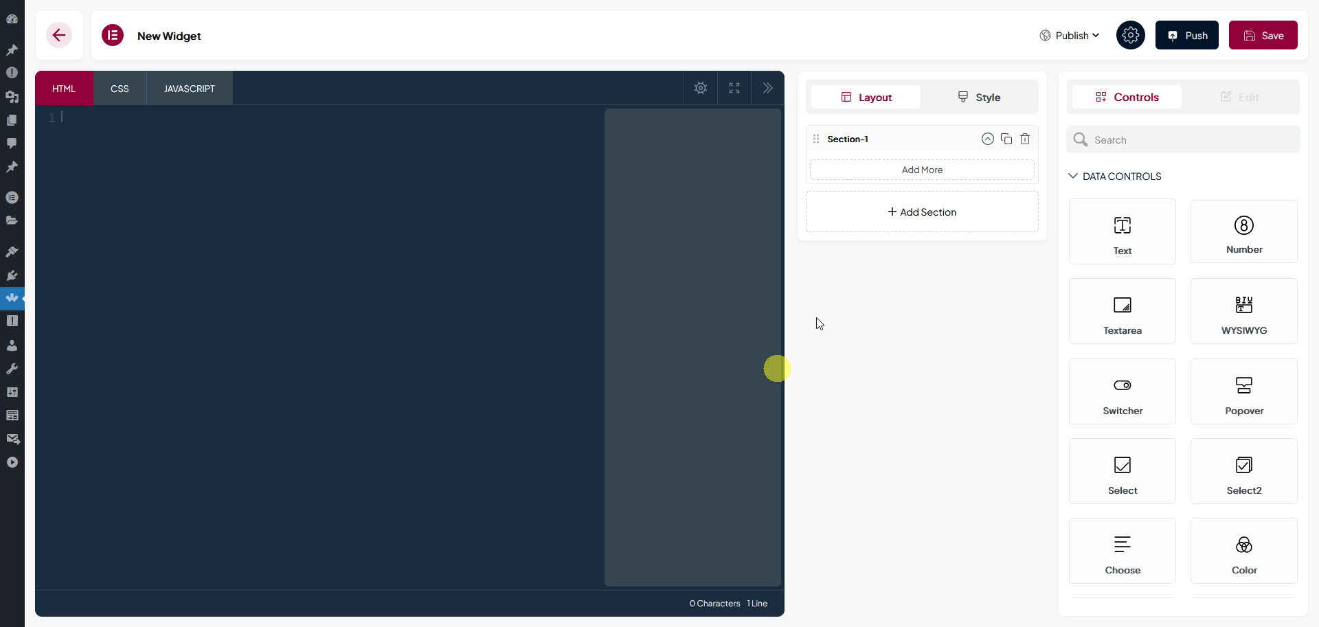 widget builder media control