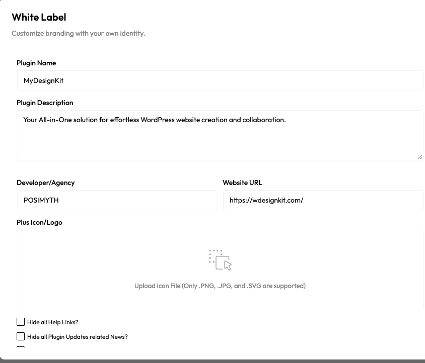 wdesignkit whitelabel